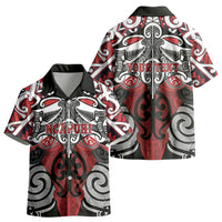 Personalised Maori Ngapuhi Kid Hawaiian Shirt Silver Fern Kowhaiwhai Art LT01 - Polynesian Pride
