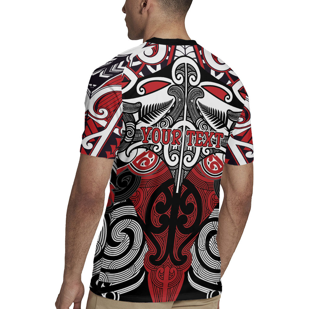 Personalised Maori Ngapuhi Rugby Jersey Silver Fern Kowhaiwhai Art LT01 - Polynesian Pride