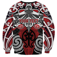 Personalised Maori Ngapuhi Sweatshirt Silver Fern Kowhaiwhai Art LT01 - Polynesian Pride