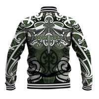 Personalised Maori Ngati Awa Baseball Jacket Silver Fern Kowhaiwhai Art LT01 - Polynesian Pride