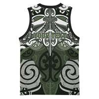 Personalised Maori Ngati Awa Basketball Jersey Silver Fern Kowhaiwhai Art LT01 - Polynesian Pride