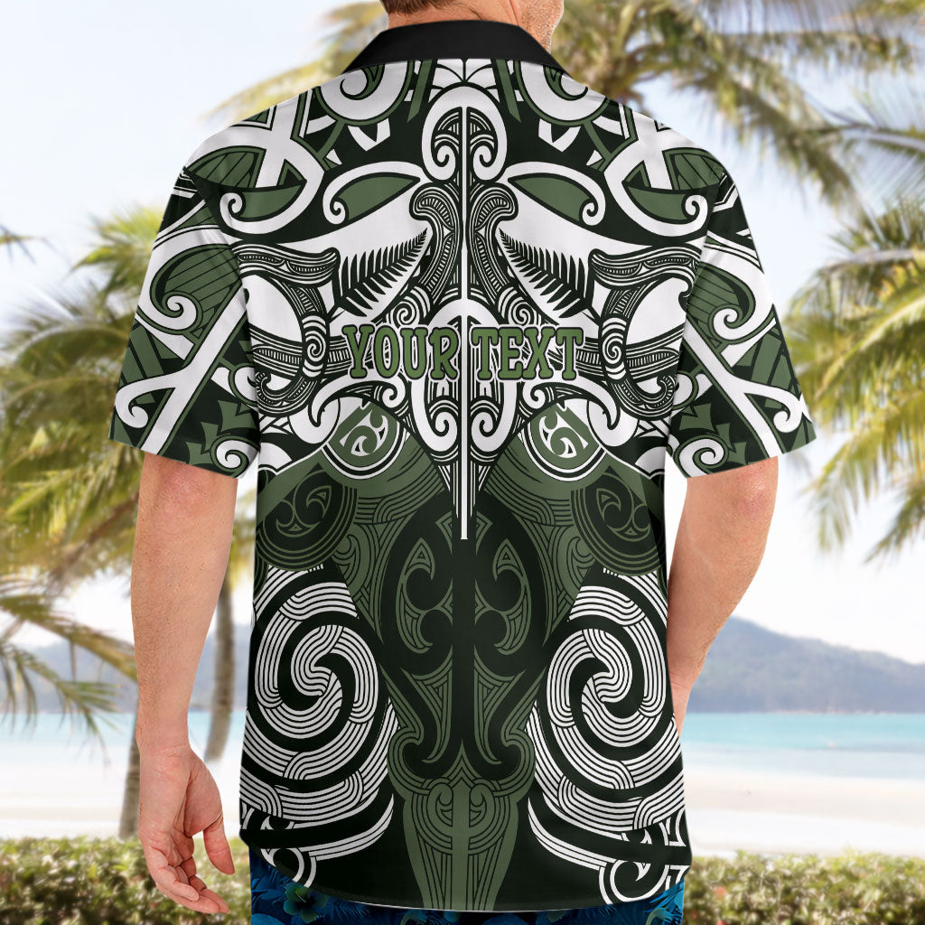 Personalised Maori Ngati Awa Hawaiian Shirt Silver Fern Kowhaiwhai Art LT01 - Polynesian Pride