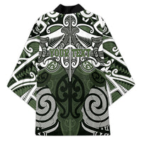 Personalised Maori Ngati Awa Kimono Silver Fern Kowhaiwhai Art LT01 - Polynesian Pride