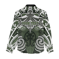 Personalised Maori Ngati Awa Women Casual Shirt Silver Fern Kowhaiwhai Art LT01 - Polynesian Pride