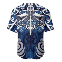 Personalised Maori Ngati Kahungunu Baseball Jersey Silver Fern Kowhaiwhai Art LT01 - Polynesian Pride