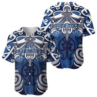 Personalised Maori Ngati Kahungunu Baseball Jersey Silver Fern Kowhaiwhai Art LT01 - Polynesian Pride