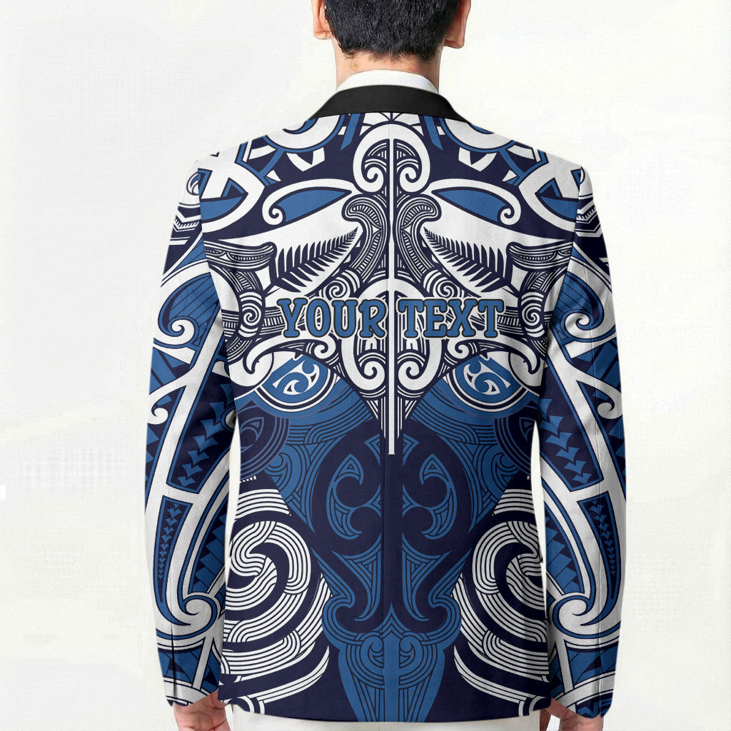Personalised Maori Ngati Kahungunu Blazer Silver Fern Kowhaiwhai Art LT01 - Polynesian Pride