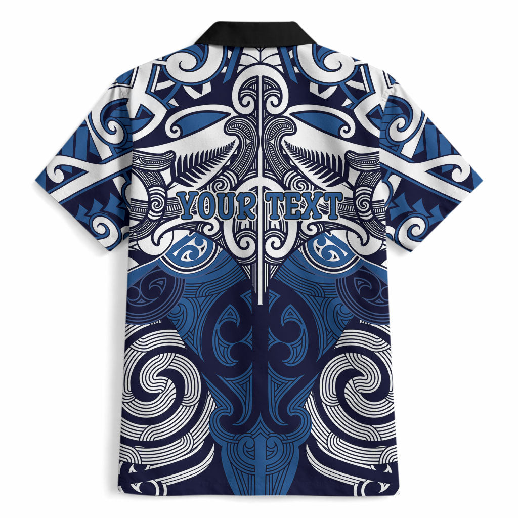 Personalised Maori Ngati Kahungunu Hawaiian Shirt Silver Fern Kowhaiwhai Art LT01 - Polynesian Pride