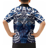 Personalised Maori Ngati Kahungunu Hawaiian Shirt Silver Fern Kowhaiwhai Art LT01 - Polynesian Pride