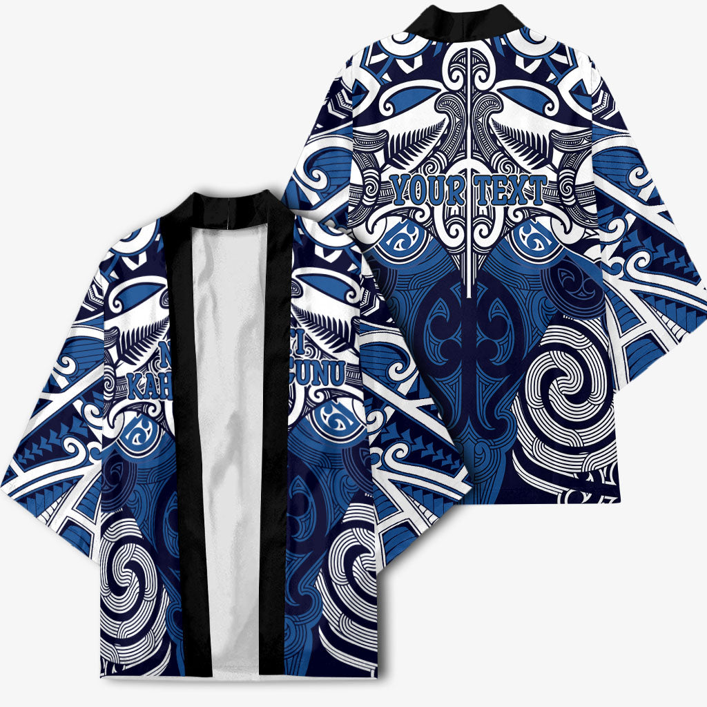 Personalised Maori Ngati Kahungunu Kimono Silver Fern Kowhaiwhai Art LT01 - Polynesian Pride