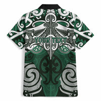 Personalised Maori Ngati Maniapoto Hawaiian Shirt Silver Fern Kowhaiwhai Art LT01 - Polynesian Pride