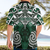 Personalised Maori Ngati Maniapoto Hawaiian Shirt Silver Fern Kowhaiwhai Art LT01 - Polynesian Pride