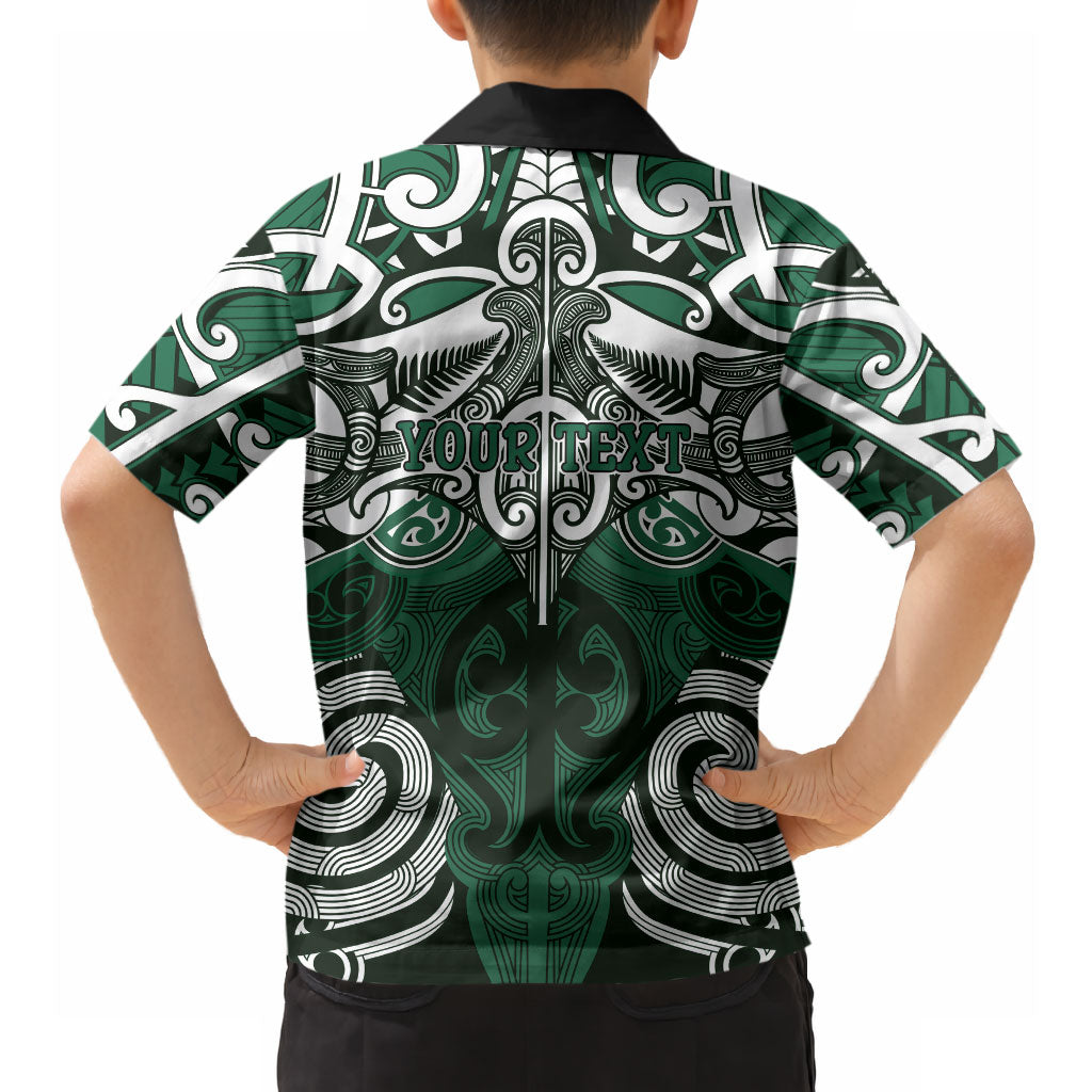 Personalised Maori Ngati Maniapoto Hawaiian Shirt Silver Fern Kowhaiwhai Art LT01 - Polynesian Pride