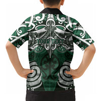 Personalised Maori Ngati Maniapoto Hawaiian Shirt Silver Fern Kowhaiwhai Art LT01 - Polynesian Pride