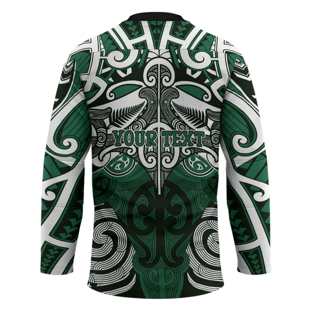Personalised Maori Ngati Maniapoto Hockey Jersey Silver Fern Kowhaiwhai Art LT01 - Polynesian Pride