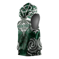 Personalised Maori Ngati Maniapoto Sleeveless Hoodie Silver Fern Kowhaiwhai Art LT01 - Polynesian Pride