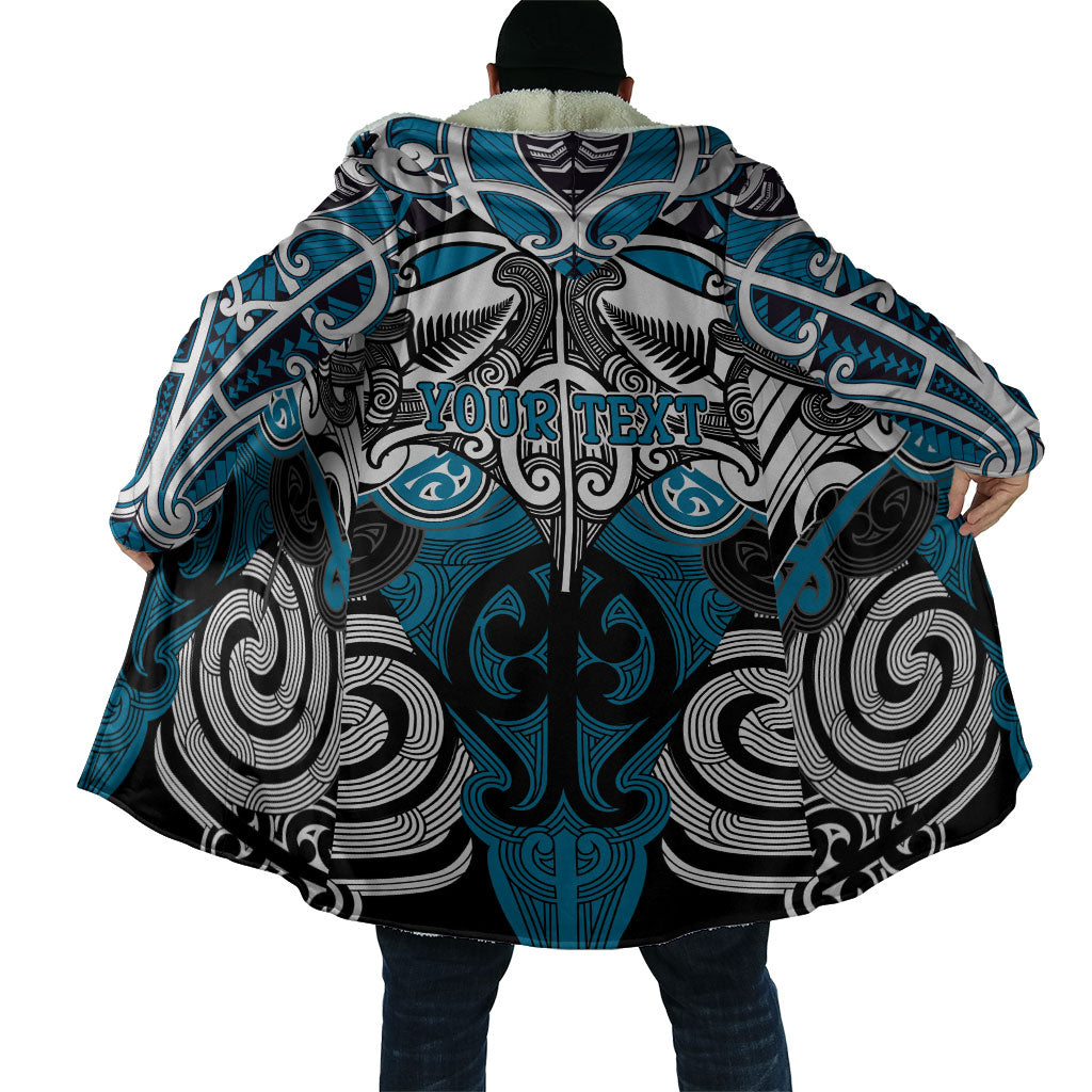 Personalised Maori Ngati Porou Cloak Silver Fern Kowhaiwhai Art LT01 - Polynesian Pride