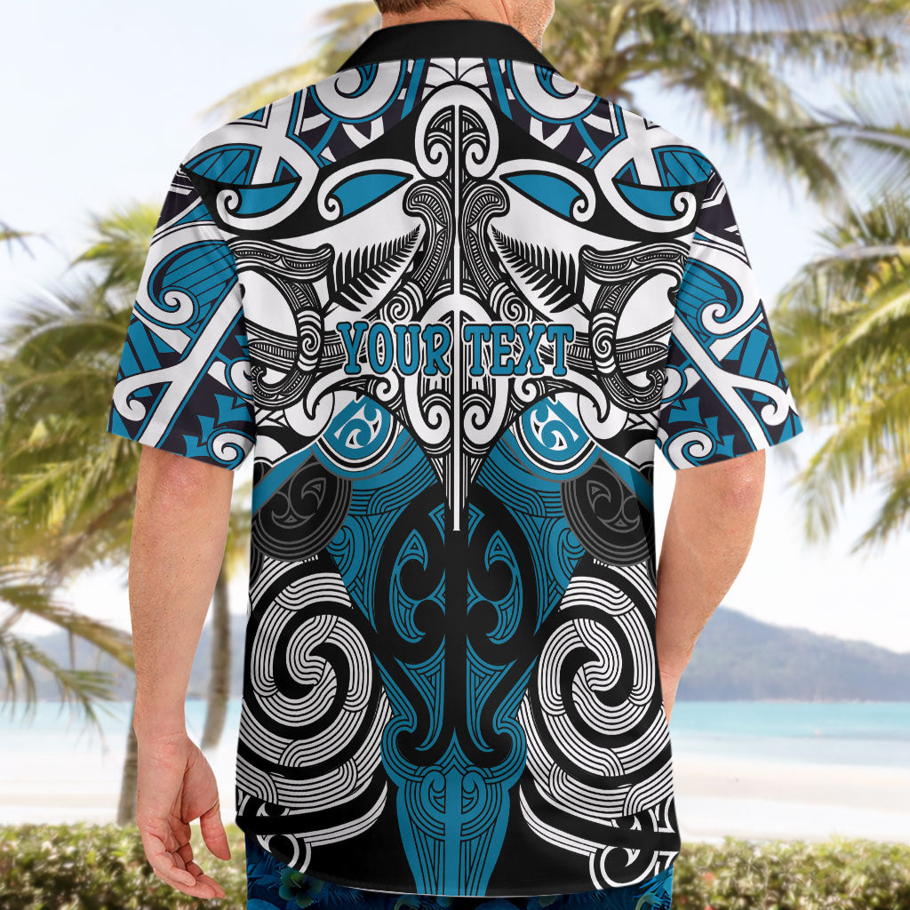Personalised Maori Ngati Porou Hawaiian Shirt Silver Fern Kowhaiwhai Art LT01 - Polynesian Pride