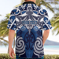 Personalised Maori Ngati Tuwharetoa Hawaiian Shirt Silver Fern Kowhaiwhai Art LT01 - Polynesian Pride