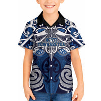 Personalised Maori Ngati Tuwharetoa Hawaiian Shirt Silver Fern Kowhaiwhai Art LT01 - Polynesian Pride