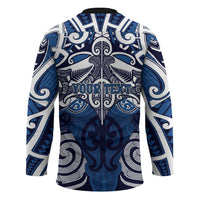 Personalised Maori Ngati Tuwharetoa Hockey Jersey Silver Fern Kowhaiwhai Art LT01 - Polynesian Pride