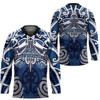 Personalised Maori Ngati Tuwharetoa Hockey Jersey Silver Fern Kowhaiwhai Art LT01 - Polynesian Pride