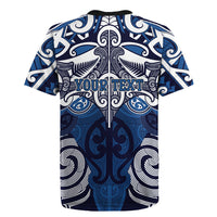 Personalised Maori Ngati Tuwharetoa Rugby Jersey Silver Fern Kowhaiwhai Art LT01 - Polynesian Pride