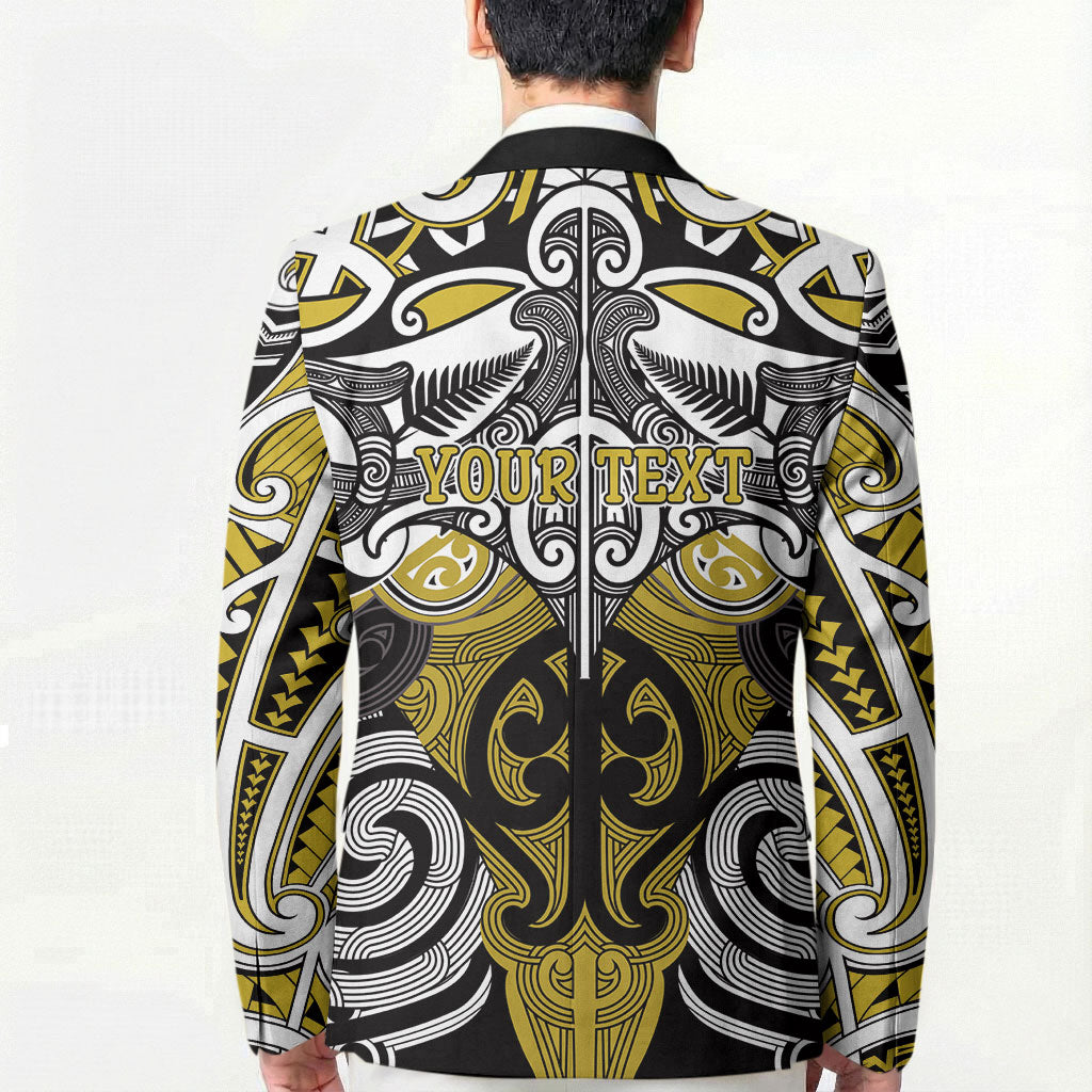 Personalised Maori Ngati Whatua Blazer Silver Fern Kowhaiwhai Art LT01 - Polynesian Pride
