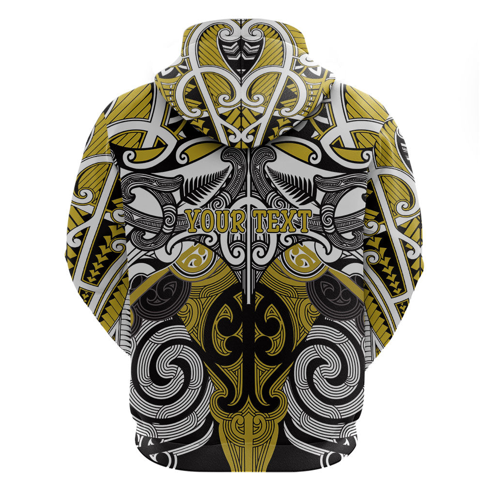 Personalised Maori Ngati Whatua Hoodie Silver Fern Kowhaiwhai Art LT01 - Polynesian Pride
