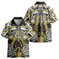 Personalised Maori Ngati Whatua Kid Hawaiian Shirt Silver Fern Kowhaiwhai Art LT01 - Polynesian Pride