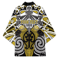 Personalised Maori Ngati Whatua Kimono Silver Fern Kowhaiwhai Art LT01 - Polynesian Pride