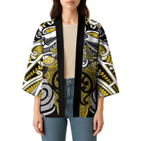 Personalised Maori Ngati Whatua Kimono Silver Fern Kowhaiwhai Art LT01 - Polynesian Pride