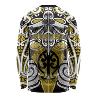 Personalised Maori Ngati Whatua Long Sleeve Shirt Silver Fern Kowhaiwhai Art LT01 - Polynesian Pride