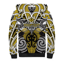 Personalised Maori Ngati Whatua Sherpa Hoodie Silver Fern Kowhaiwhai Art LT01 - Polynesian Pride