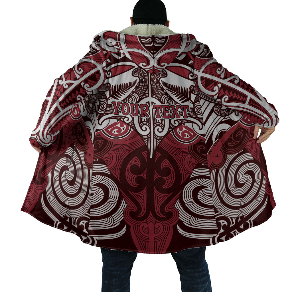 Personalised Maori Te Arawa Cloak Silver Fern Kowhaiwhai Art LT01 - Polynesian Pride