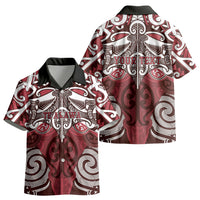 Personalised Maori Te Arawa Kid Hawaiian Shirt Silver Fern Kowhaiwhai Art LT01 - Polynesian Pride