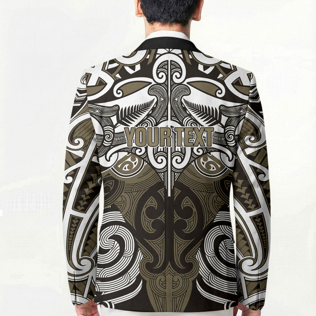 Personalised Maori Waikato Tainui Blazer Silver Fern Kowhaiwhai Art LT01 - Polynesian Pride