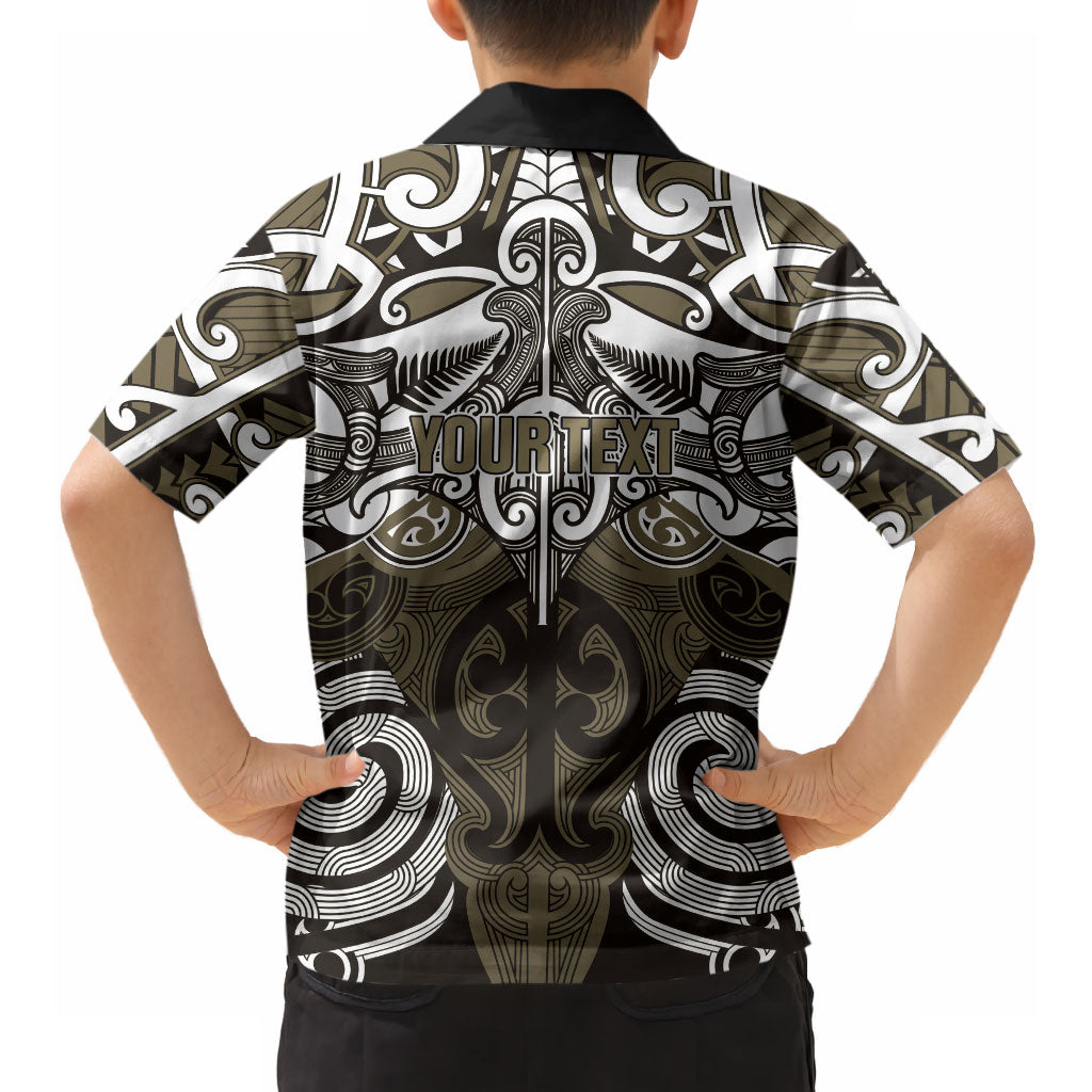 Personalised Maori Waikato Tainui Hawaiian Shirt Silver Fern Kowhaiwhai Art LT01 - Polynesian Pride