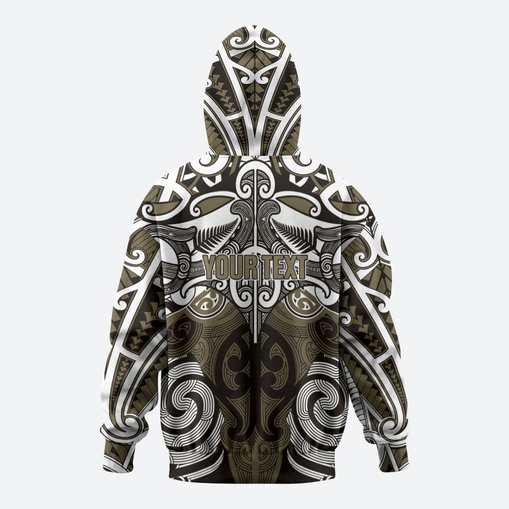 Personalised Maori Waikato Tainui Hoodie Silver Fern Kowhaiwhai Art LT01 - Polynesian Pride