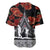 New Zealand ANZAC Day Baseball Jersey Poppy With Polynesian Pattern LT01 - Polynesian Pride