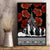 New Zealand ANZAC Day Canvas Wall Art Poppy With Polynesian Pattern LT01 - Polynesian Pride