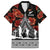 New Zealand ANZAC Day Family Matching Long Sleeve Bodycon Dress and Hawaiian Shirt Poppy With Polynesian Pattern LT01 Dad's Shirt - Short Sleeve Black - Polynesian Pride