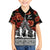 New Zealand ANZAC Day Family Matching Long Sleeve Bodycon Dress and Hawaiian Shirt Poppy With Polynesian Pattern LT01 Son's Shirt Black - Polynesian Pride