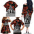 New Zealand ANZAC Day Family Matching Off Shoulder Long Sleeve Dress and Hawaiian Shirt Poppy With Polynesian Pattern LT01 - Polynesian Pride