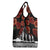 New Zealand ANZAC Day Grocery Bag Poppy With Polynesian Pattern