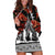 New Zealand ANZAC Day Hoodie Dress Poppy With Polynesian Pattern LT01 Black - Polynesian Pride