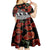 New Zealand ANZAC Day Kid Short Sleeve Dress Poppy With Polynesian Pattern LT01 - Polynesian Pride