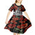 New Zealand ANZAC Day Kid Short Sleeve Dress Poppy With Polynesian Pattern LT01 - Polynesian Pride