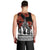 New Zealand ANZAC Day Men Tank Top Poppy With Polynesian Pattern LT01 - Polynesian Pride