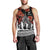 New Zealand ANZAC Day Men Tank Top Poppy With Polynesian Pattern LT01 - Polynesian Pride